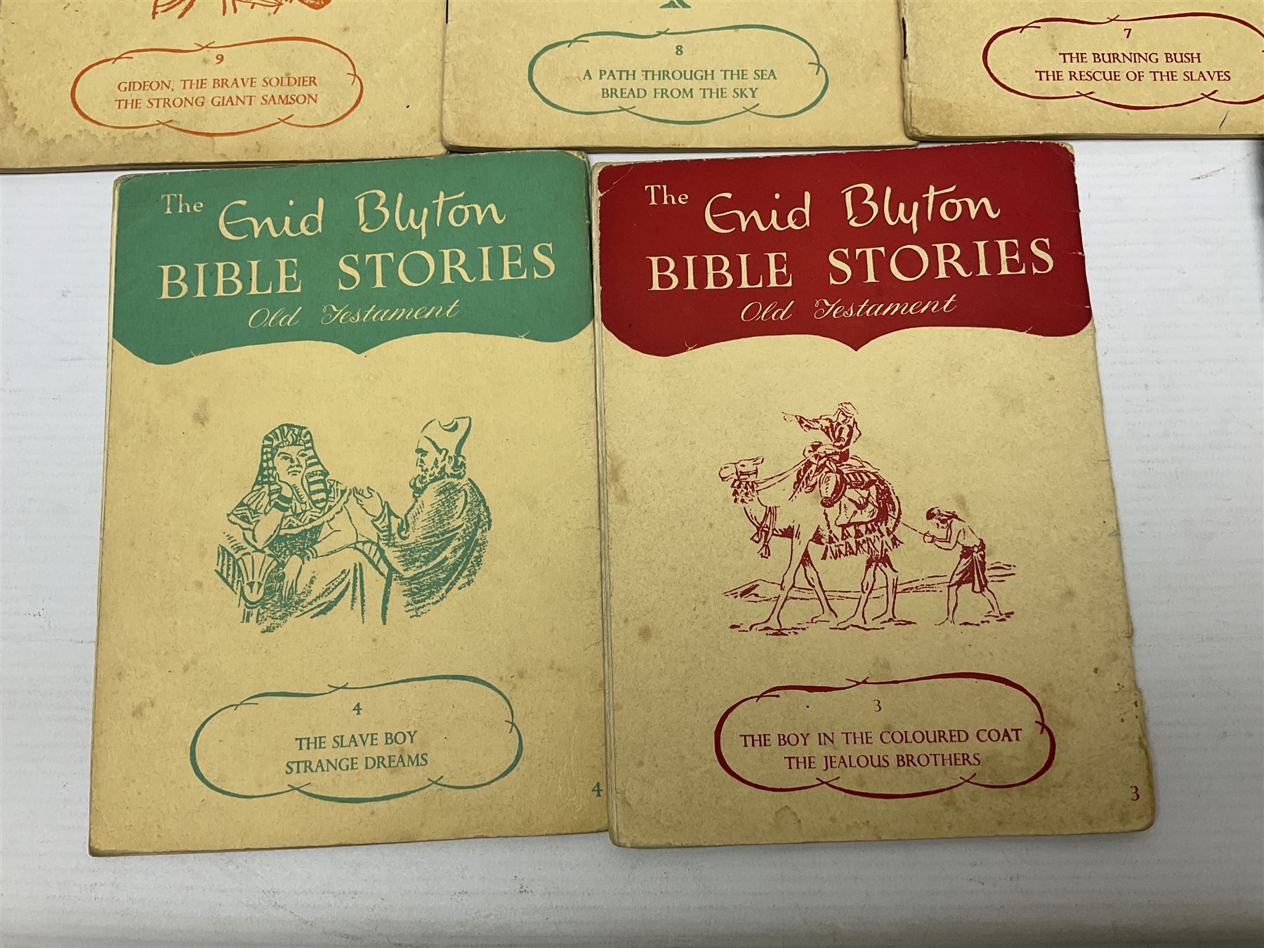 Enid Blyton; Bible Stories, full set of fourteen, Macmillan and Co 1955 