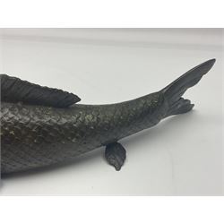 Bronze koi carp, L29cm