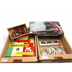 Meccano outfit no. 4, no. 4a and gears outfit B, all boxed, Lledo Royal Air Force Ground C...