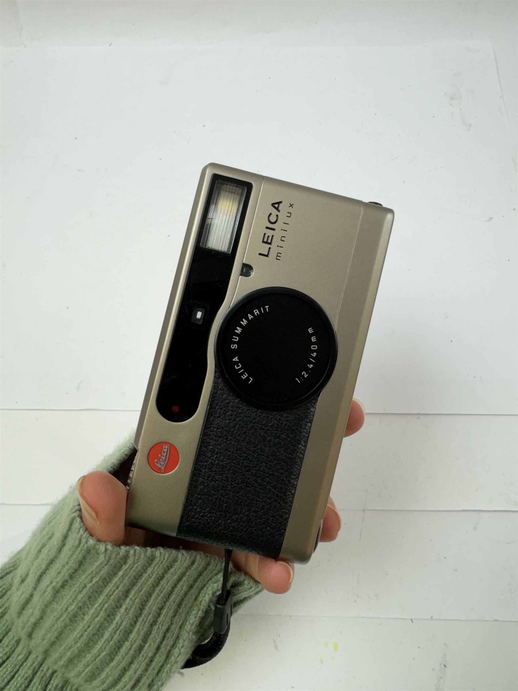 Leica Minilux compact camera, circa 1995, with Summarit 1:2.4/40mm lens, serial no. 1911707