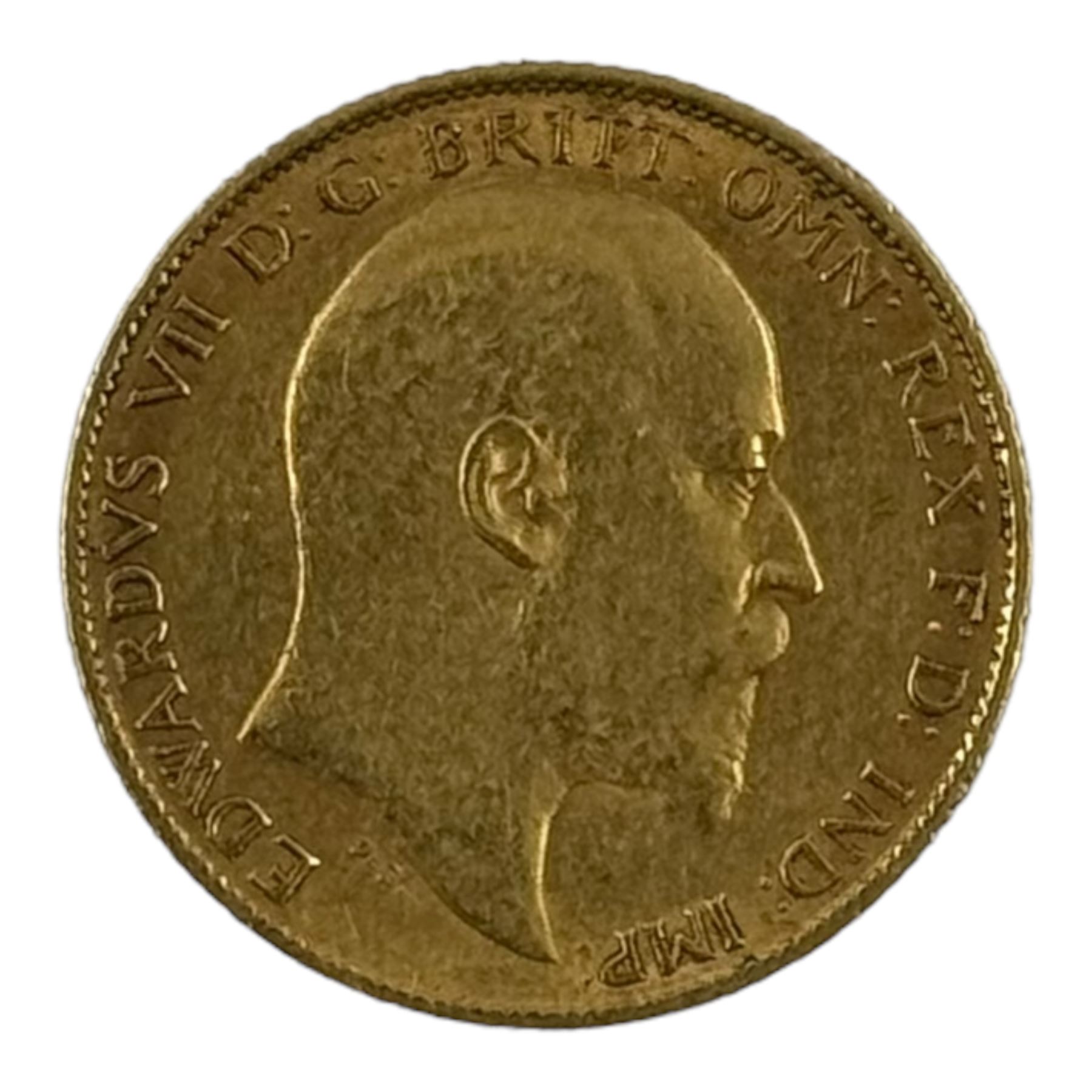 King Edward VII 1905 gold half sovereign coin