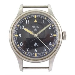 Smiths British Military RAF stainless steel manual wind wristwatch, circa 1967, screw back case with issue markings 6B/9614045 ^ 239/67