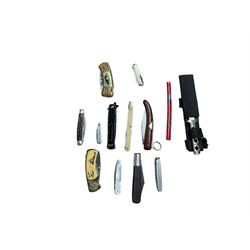 Collection of penknives knives including a barlow etc
