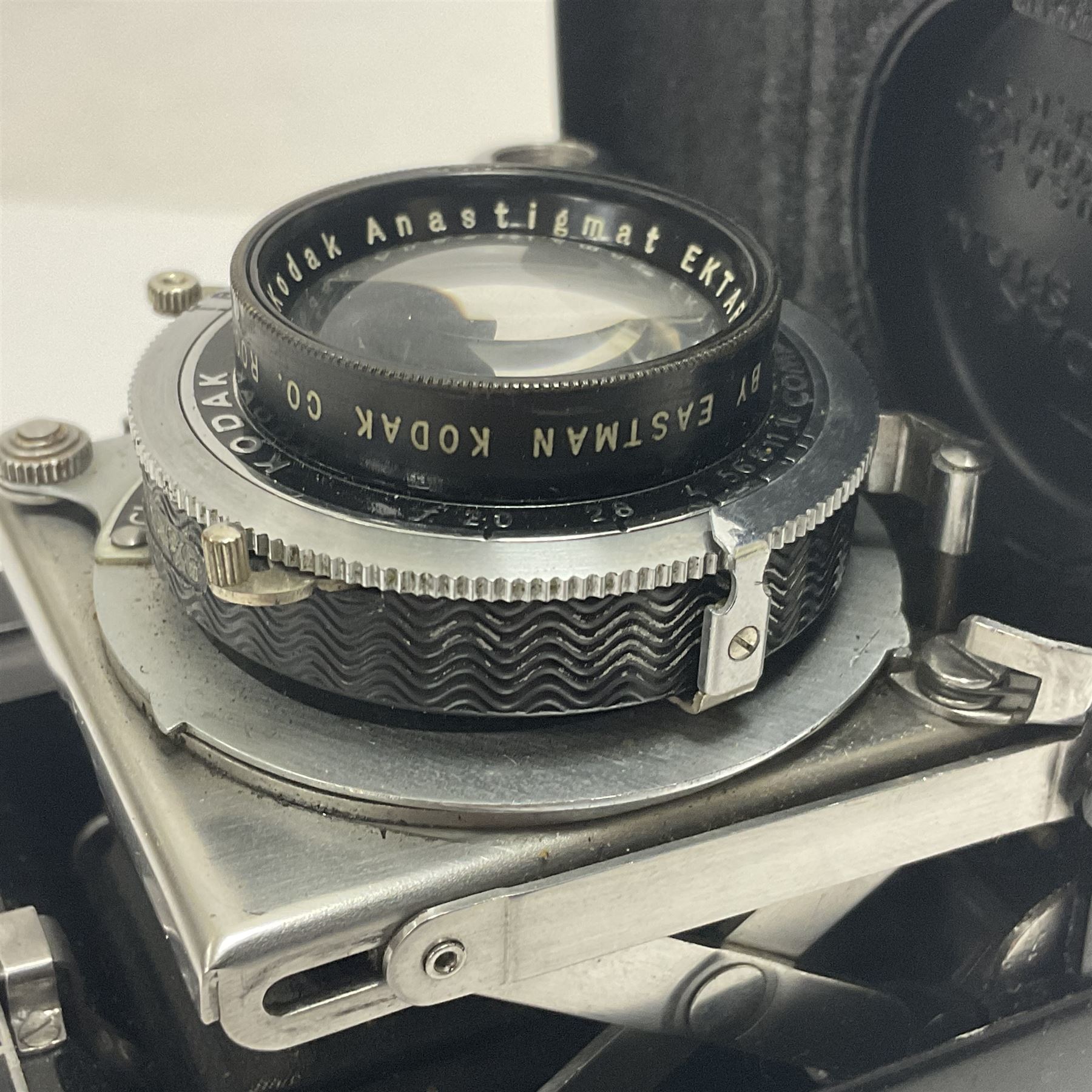 Kodak Bantam Special Folding Rangefinder Camera black serial no 5223973, circa 1936-40, with 'Kodak Anastigmat Ektar f;2 45mm' lens, serial no.6099