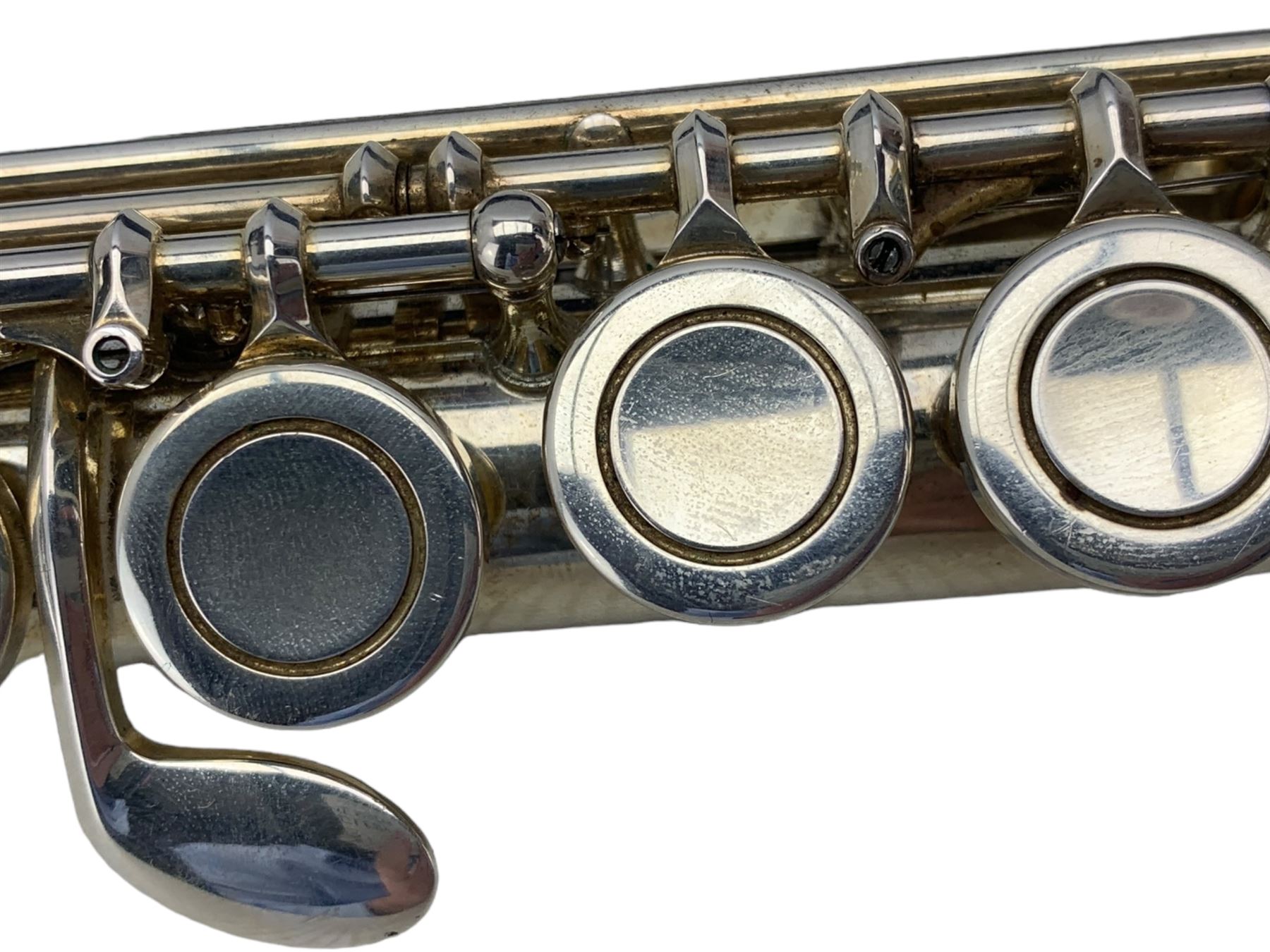 Buffet Crampton & Co Cooper Series II silver plated flute, Serial No.020804739 in hard case and outer carrying case