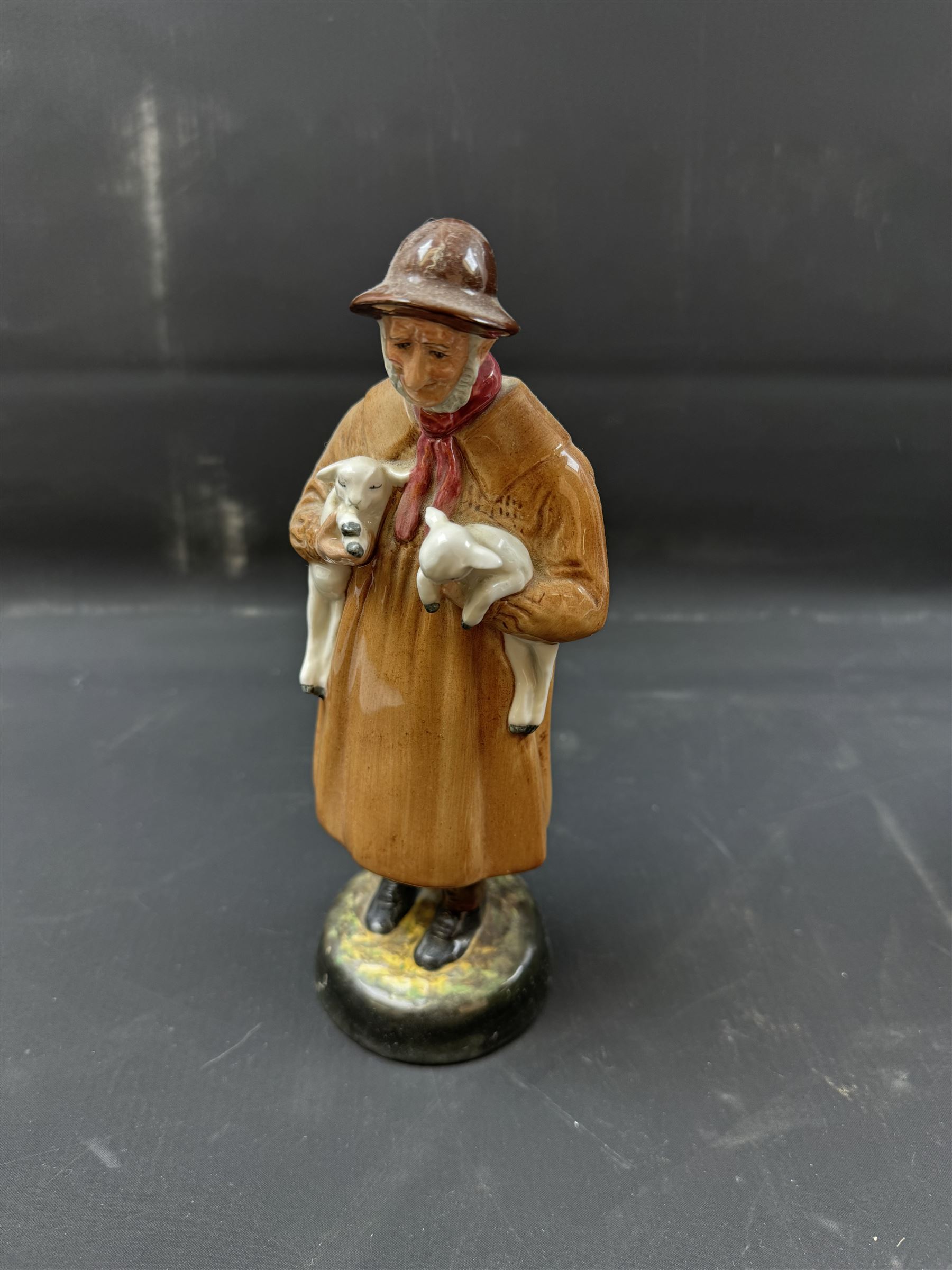 Eight Royal Doulton figures, including Lambing Time, Innocence, Ascot, Alison etc 