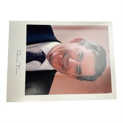 Five signed photographs of ex British prime ministers, comprising Boris Johnson, Tony Blai...