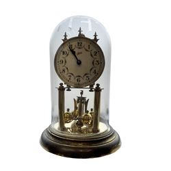 Victorian slate marble clock and a Schatz anniversary clock