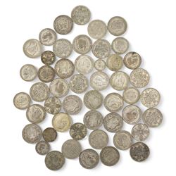 Approximately 610 grams of Great British pre 1947 silver coins, including shillings, florins, halfcrowns etc