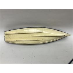 Wooden model of the Whitby coble boat WY254 'Mizpah' L48cm