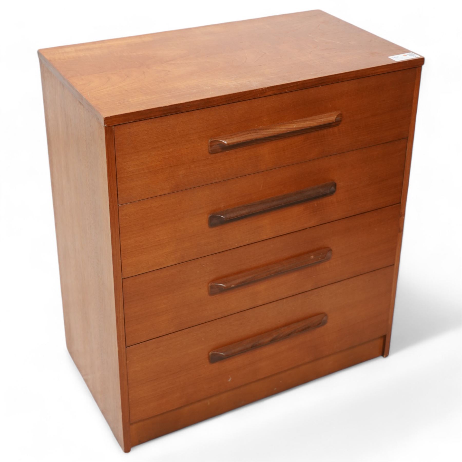 G-Plan - mid-20th century teak chest fitted with four drawers