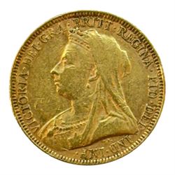 Queen Victoria 1893 gold full sovereign coin