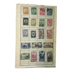 Great British and World stamps, including various King George VI 12th May 1937 coronation stamps with Ascension, Bahamas, Barbados, Basutoland etc housed in red dated album, Malta, Austria, Belgium, France, German States, Italy, Finland, Switzerland etc, housed in various albums and loose, in one box