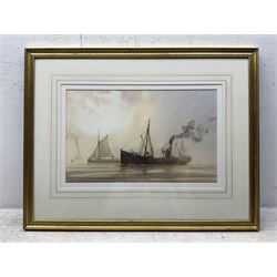 David C Bell (British 1950-): Grimsby Trawler - Deveron, watercolour signed and dated '98, 25cm x 40cm