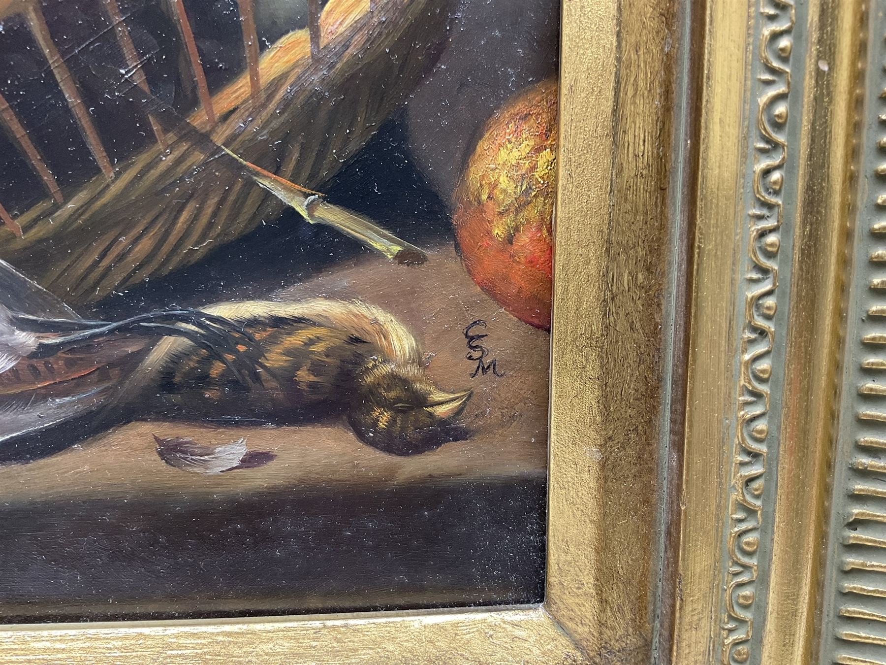 After Frans Snyders (Flemish 1579-1657): Still Life of Game, pair 20th century oils on panel signed with 'CSM' monogram 29cm x 49cm (2)