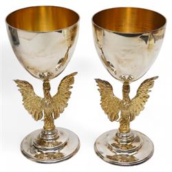 St Paul's Cathedral limited edition silver goblets, commemorating the 300th anniversary of...