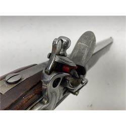 RFD ONLY AS NO VISIBLE PROOF MARKS - modern Indian flintlock .65 cal. belt pistol marked with crowned GR and Tower, 29cm barrel and brass skull crusher butt, serial no.2169 L50cm