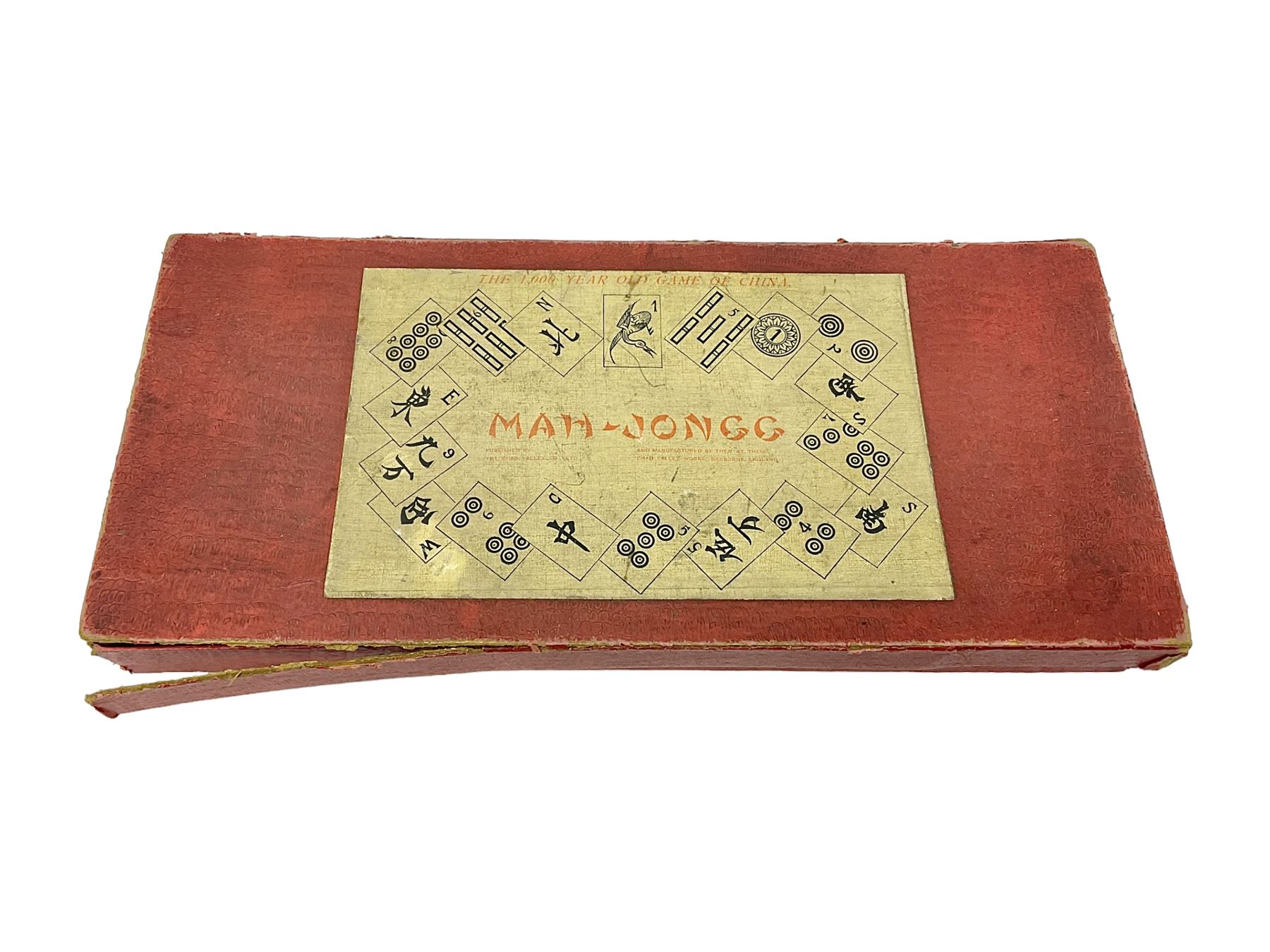 Chad Valley wooden Mah-Jongg set in original box