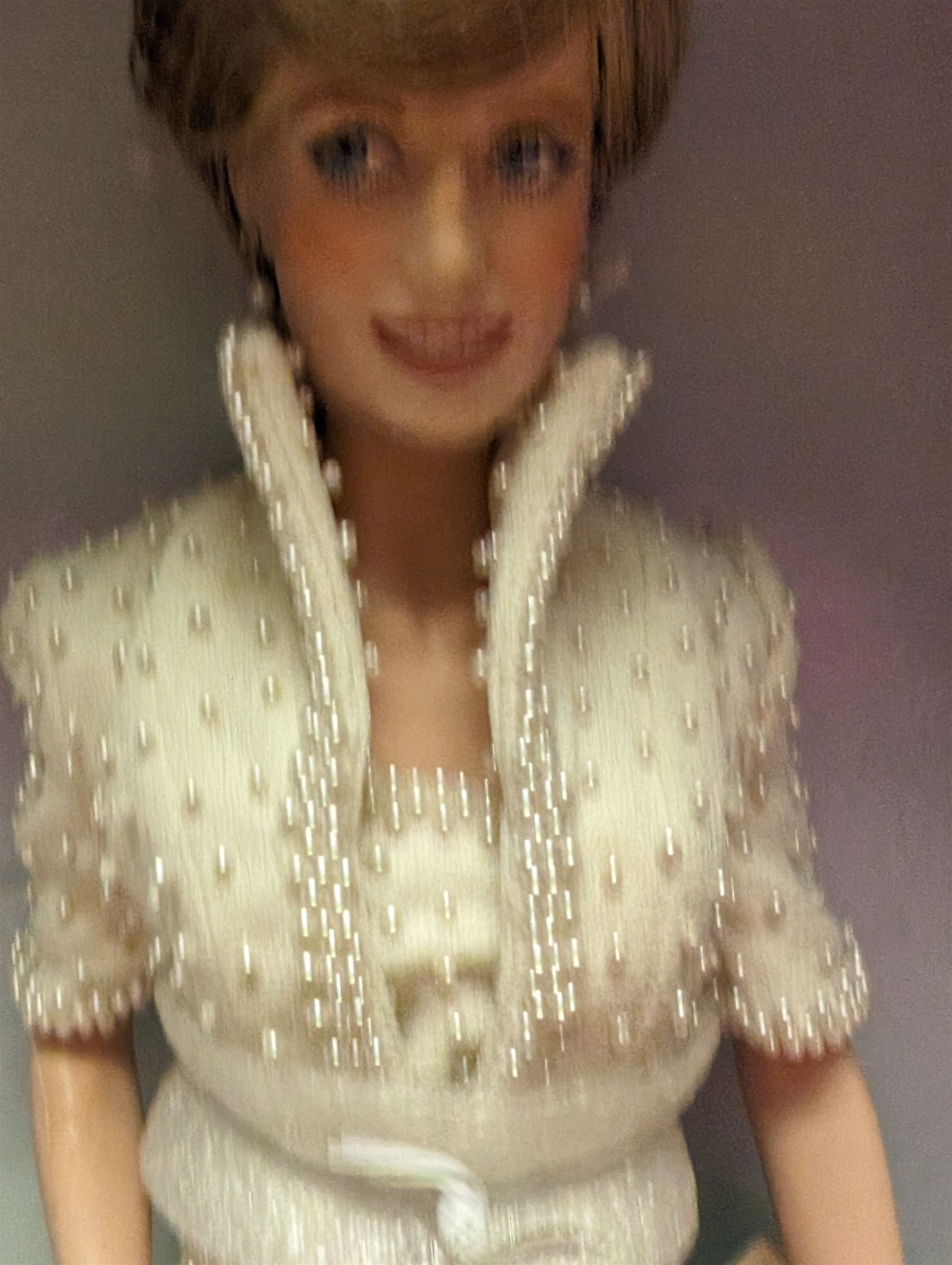 The Franklin Mint Diana Princess of Wales Doll, boxed together with an Ascho The Royal Bride paper Diana doll 