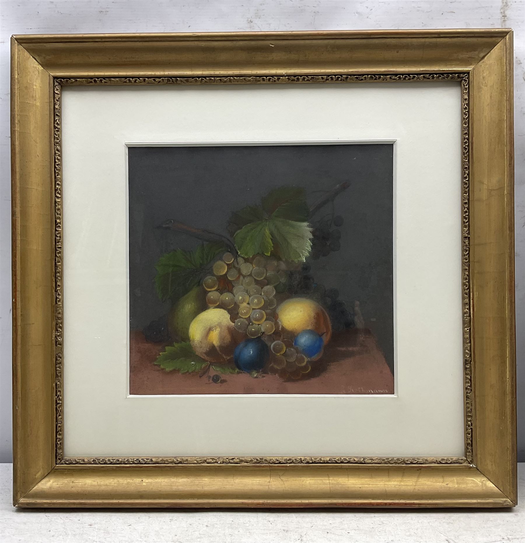 Continental School (Early 20th Century): Still Life of Fruit, pastel indistinctly signed 30cm x 32cm 