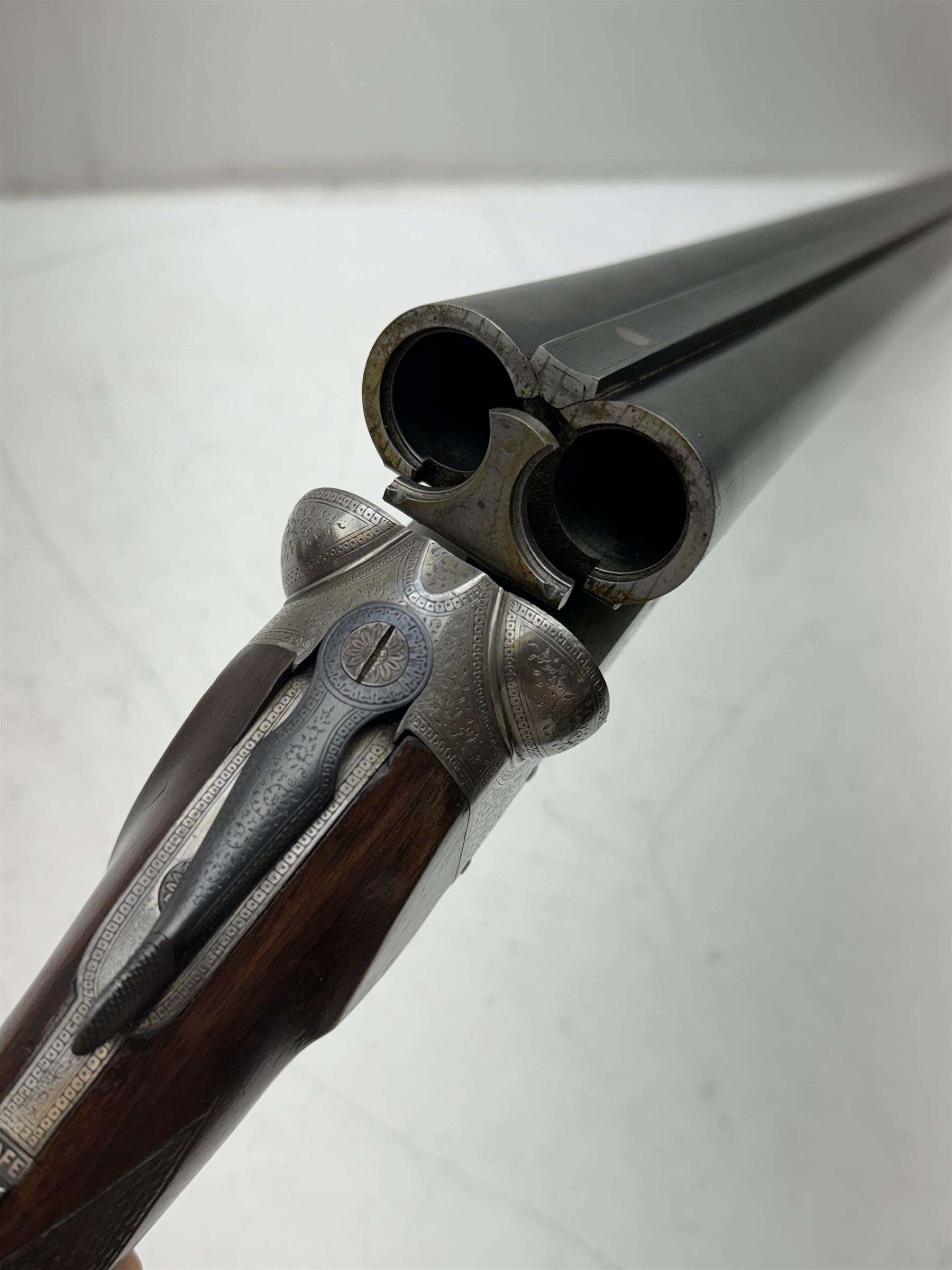 SHOTGUN CERTIFICATE REQUIRED - Charles Lancaster, 12 bore side by side shotgun, 66cm (26