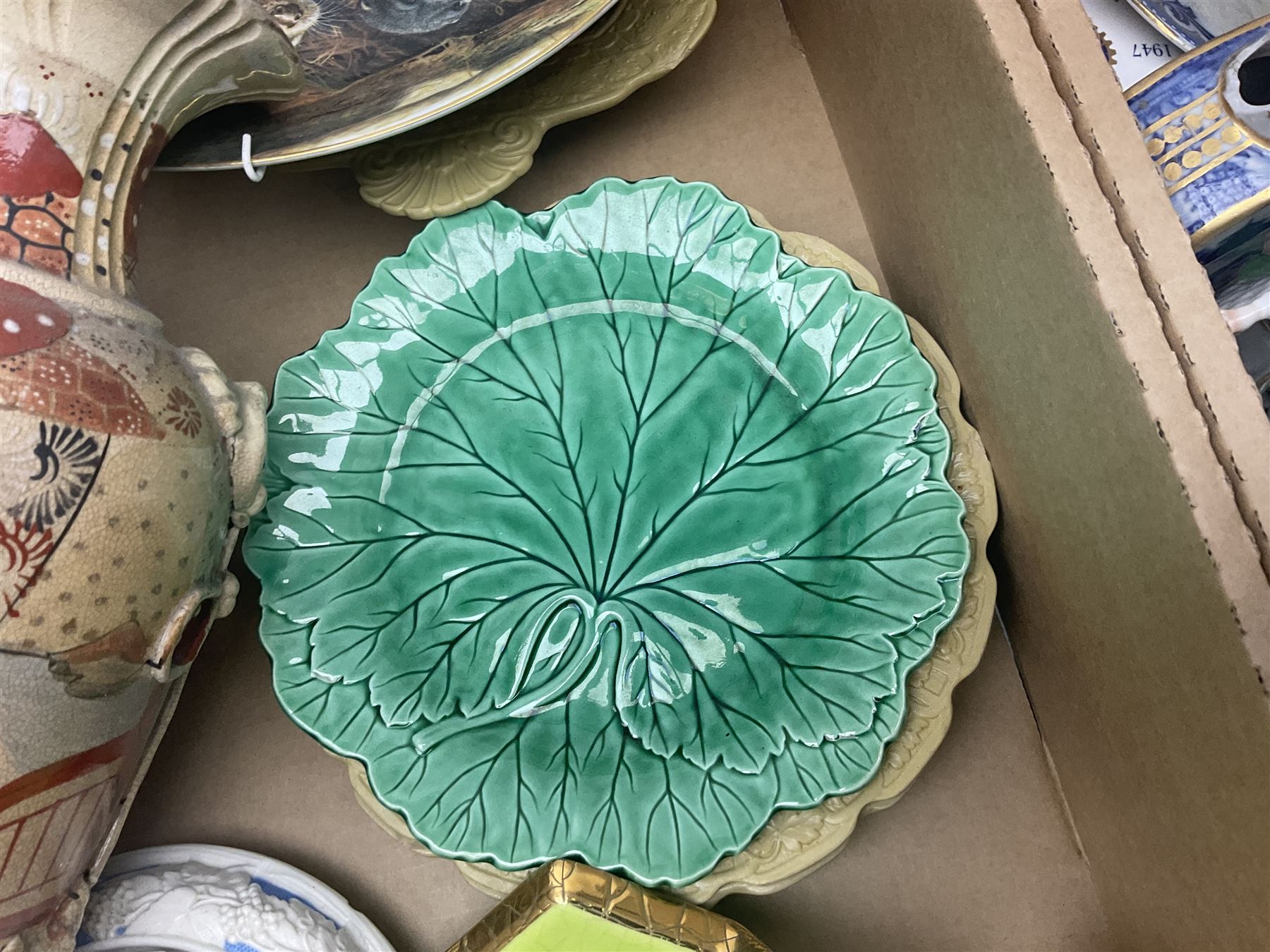 Tea service decorated with roses, together with Victorian and later ceramics etc, in four boxes