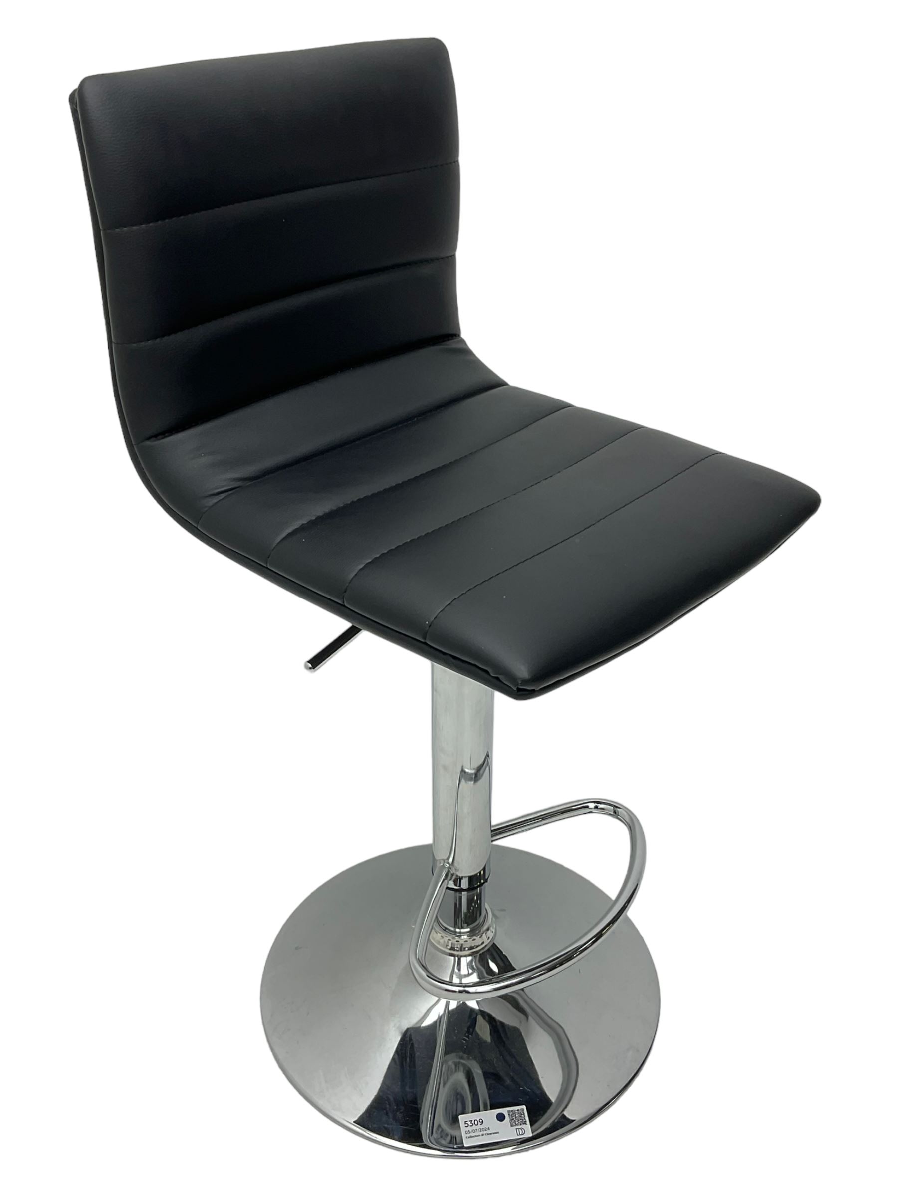 Contemporary adjustable bar stool