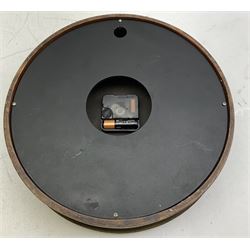 Circular wall clock, the dial titled Newgate England, battery operated movement, D32cm