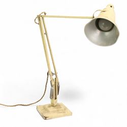 Herbert Terry, cream painted anglepoise lamp 