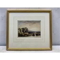 Thomas Harper (Newcastle 1820-c.1889): 'Near Hartley', watercolour signed titled and dated 1844, 12cm x 17cm