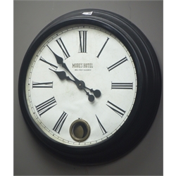  Circular qaurtz wall clock, 'India Street Glasgow', W60cm  