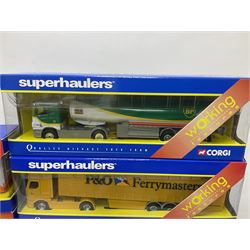 Corgi - thirteen 1:64 scale Superhaulers vehicles comprising 59513, 59548, 59568, 60031, 65804, TY86608, two TY86611, TY86617, TY86618, TY86620, TY86624 and TY86626 (13) 