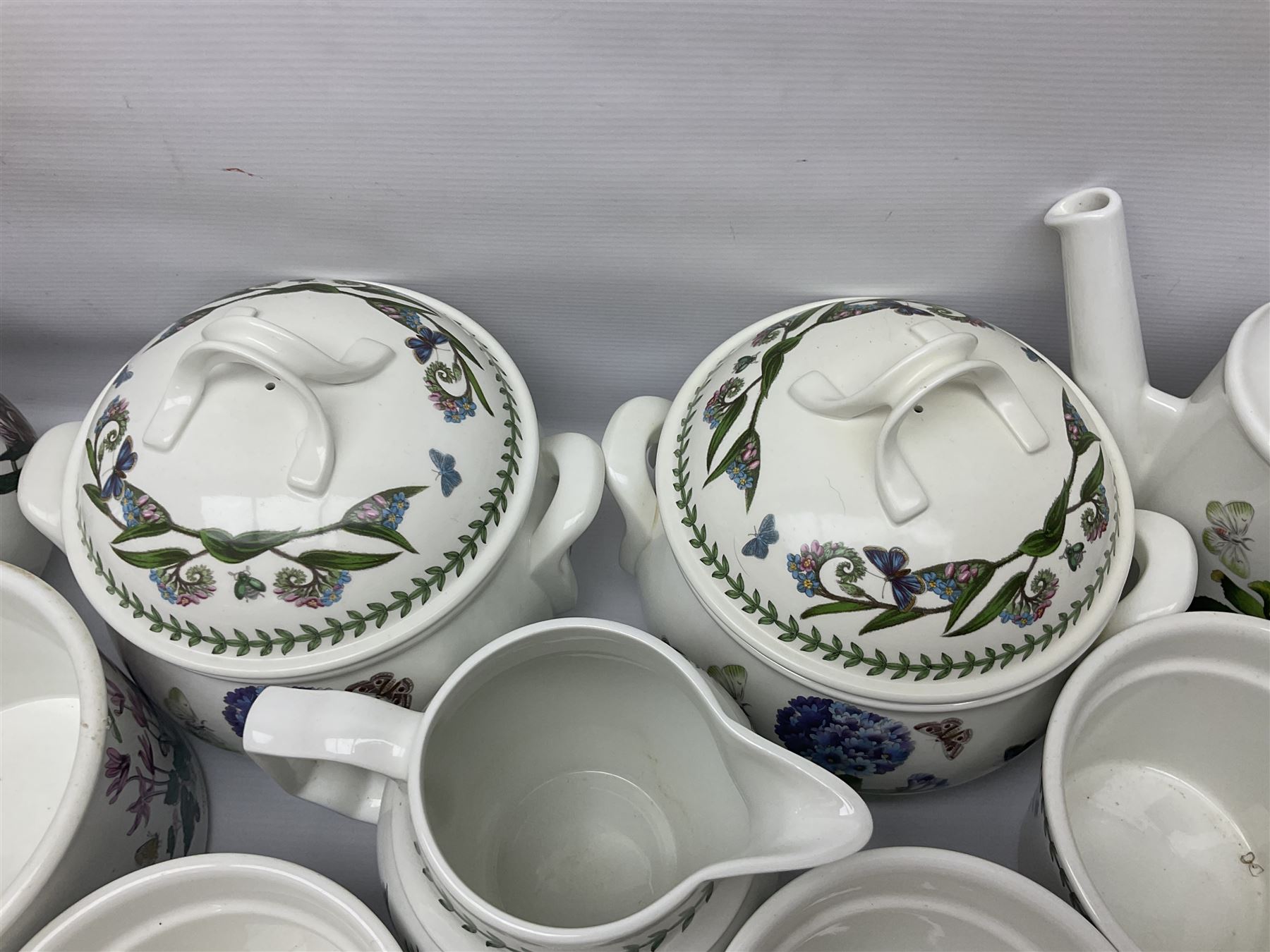 Collection of Portmeirion Botanic Garden, to include two covered tureens, six  jugs, five planters, two mixing bowls etc (26)  