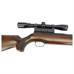  Weihrauch model HW85 air rifle, Kal.4.5, with Nikko Stirling Silver Crown 4 x 32 scope, overall L117cm, serial no. 1082555