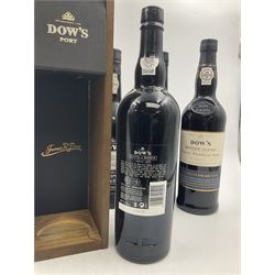 Four bottles Dow's port, comprising, 1975, 1979, Master Blend, and 2001 Quinta Do Bomfim, various contents and proof (4) 