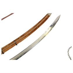 Five reproduction swords, including court swords, Saifs etc  