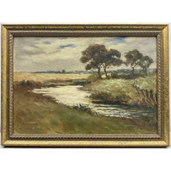 James William Booth (Staithes Group 1867-1953): Cow Wath Beck near Scalby, oil on canvas signed 36cm x 53cm