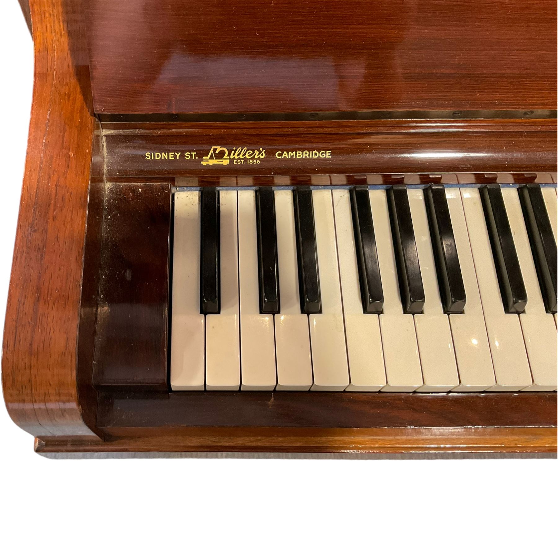 Bluthner of Leipzig - Early 20th century overstrung upright piano, serial number 79496 (1910), in a mahogany case with three front case panels and folding music desk, with 85 keys (seven octaves) underdamper action, original hammers, stringing, tuning pins, dampers and felts, with sostenuto and sustain pedals. Julius Bluthner was considered to be one of the the best makers of German upright pianos in the early 20th century both for tone quality and build. 

This item has been registered for sale under Section 10 of the APHA Ivory Act.