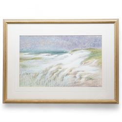 Isabel Alexander (British 1910-1996): Sand Dunes, pastel signed 38cm x 60cm