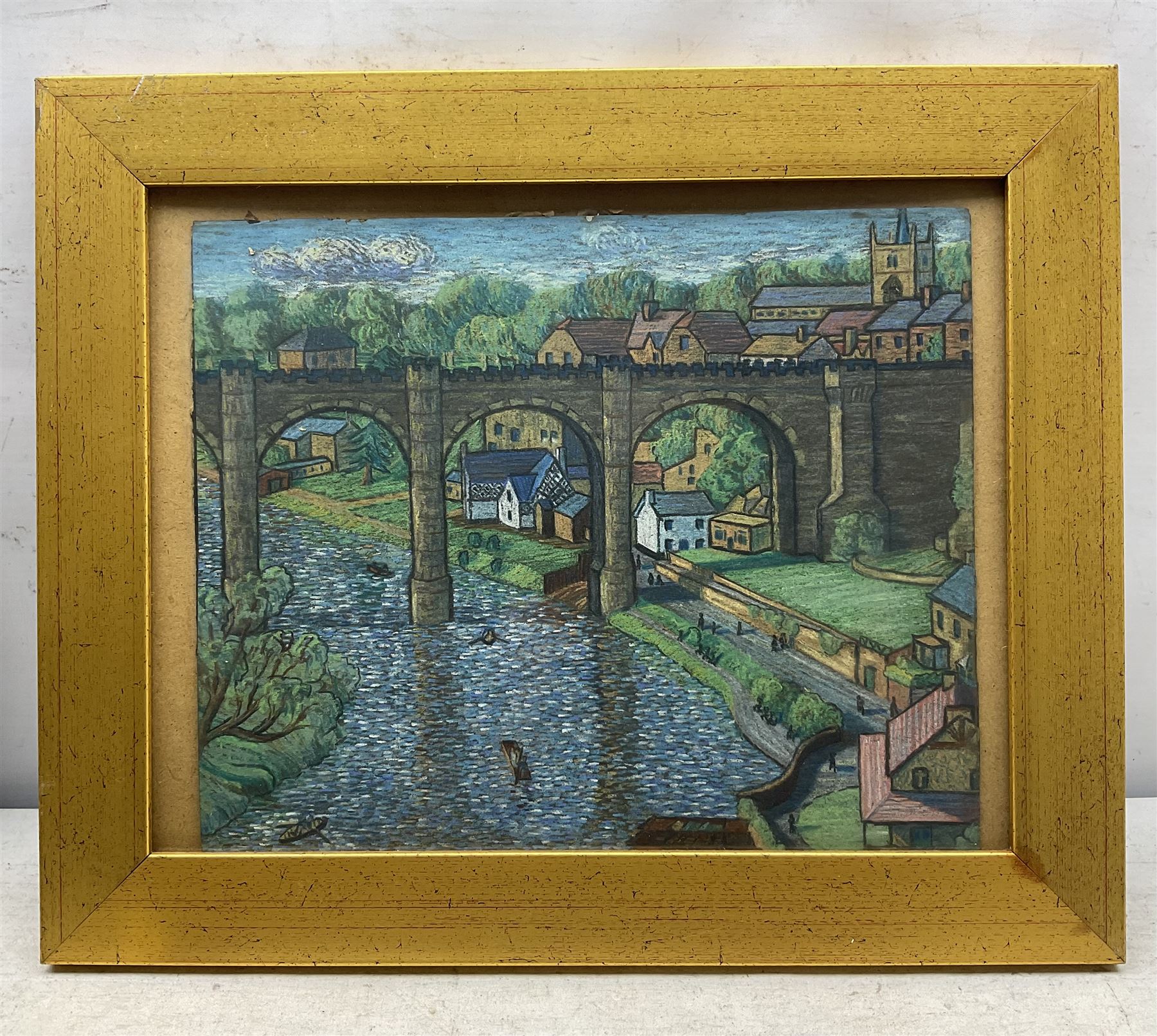 John Appleyard (British 1923-2016): Knaresborough, pastel unsigned 26cm x 32cm 
Provenance: Direct from the family of the artist