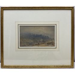 George Weatherill (British 1810-1890): Iburndale Lane Sleights looking towards Blue Bank with the Moors beyond, watercolour signed 12.5cm x 21cm
Provenance: with Chris Beetles, St. James's, London, label verso