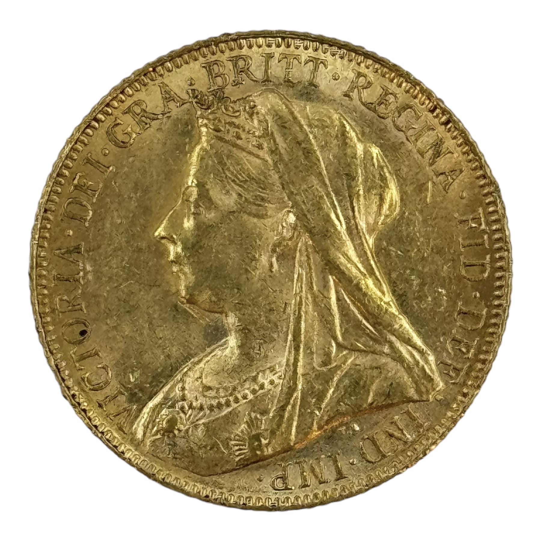 Queen Victoria 1900 gold full sovereign coin