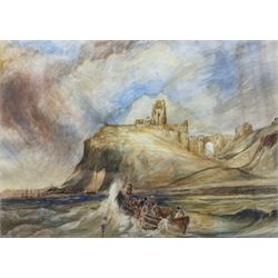 English School (19th Century): Scarborough North Bay, watercolour signed with monogram SEC 39cm x 55cm 