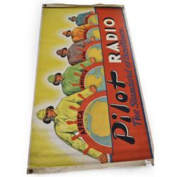 Pilot Radio 'The Standard of Excellence', large advertising flag, L132cm