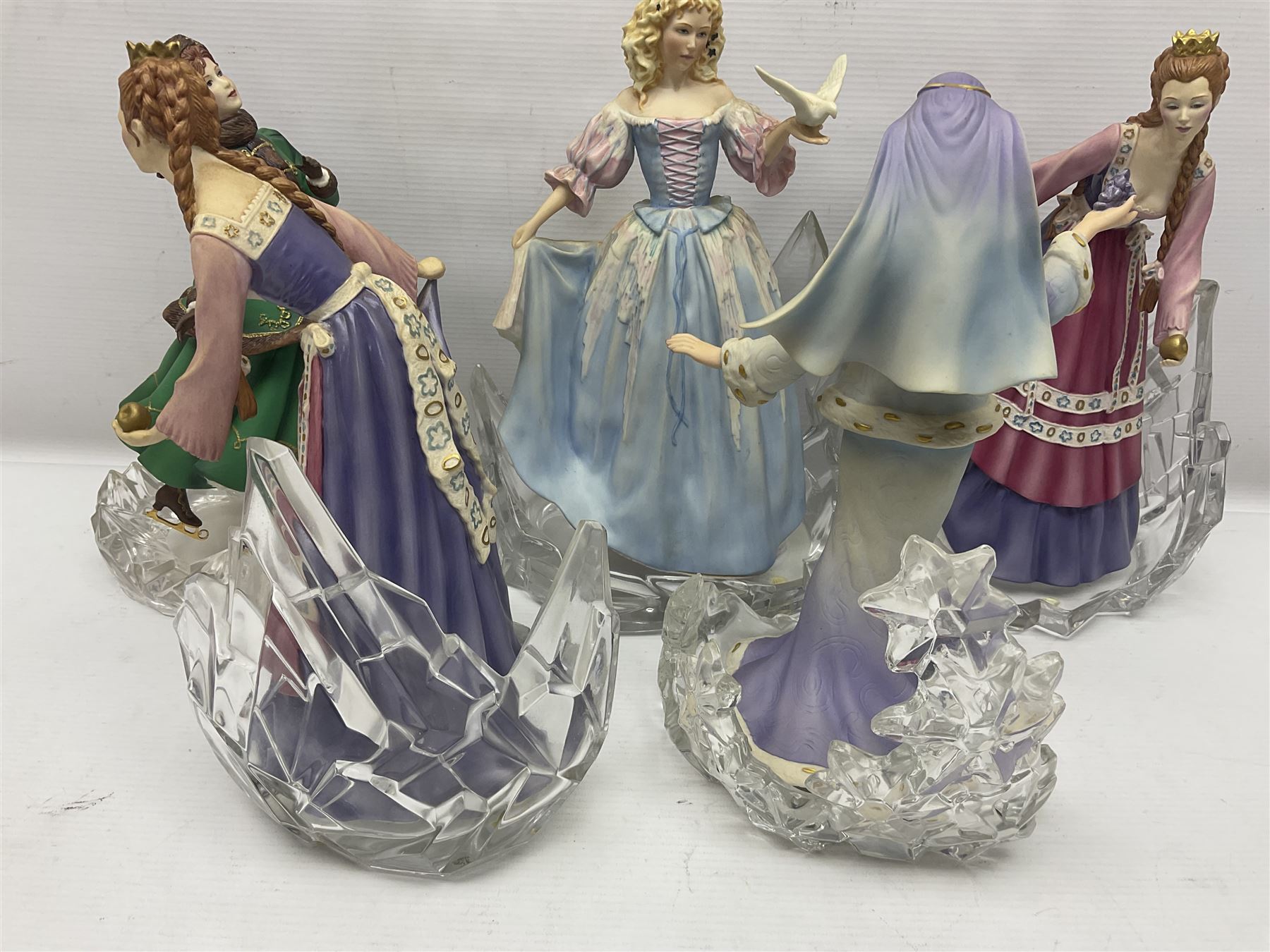 Eight Franklin Mint figures, including Sleeping Beauty, Vienna Waltz, Princess of Glass Mountain, Princess of the Ice Palace etc 