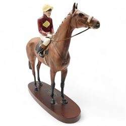 Beswick Connoisseur Red Rum with Brian Fletcher up, model no. 2511, H32cm