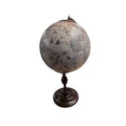 Modern globe on a wooden base, H61cm