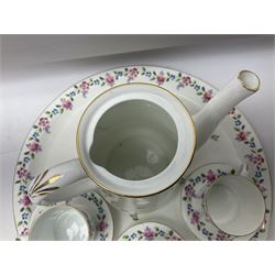 Shelley Chatsworth pattern, coffee service together with Clarice Cliff vase etc