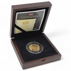 Queen Elizabeth II Isle of Man 2019 '75th Anniversary D-Day Leaders Churchill' gold proof ...