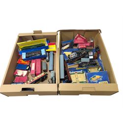 Collection of '00' gauge model railway, predominantly Hornby Dublo, including two steam lo...